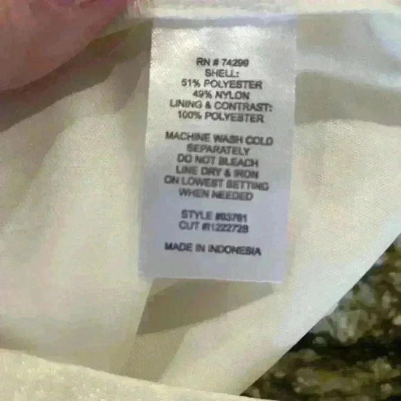 En Focus Size 16W Ivory Polka dot Dress - Picture 7 of 8